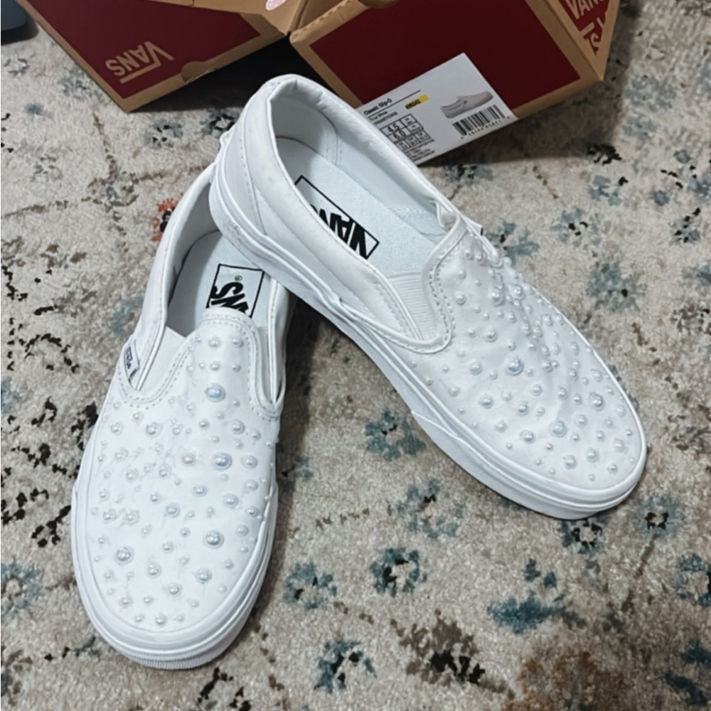 White vans (wedding shoes)
